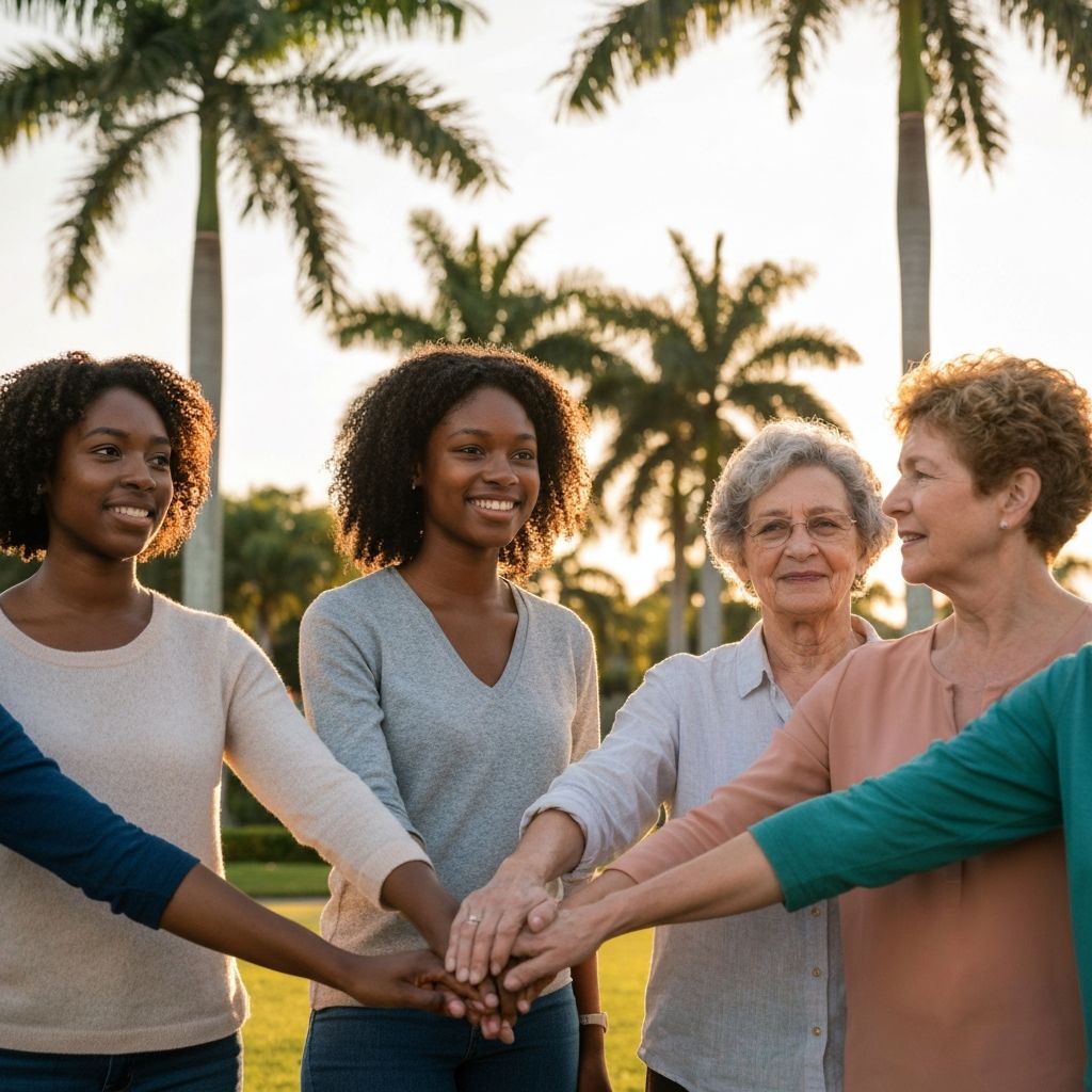 Families coming together in unity